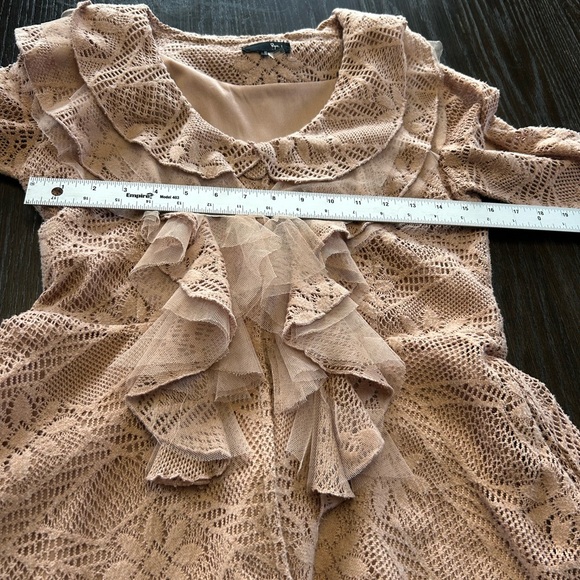 Ryu Anthropologie cardigan whimsical regency prairie chic feminine pioneer boho - Picture 11 of 12